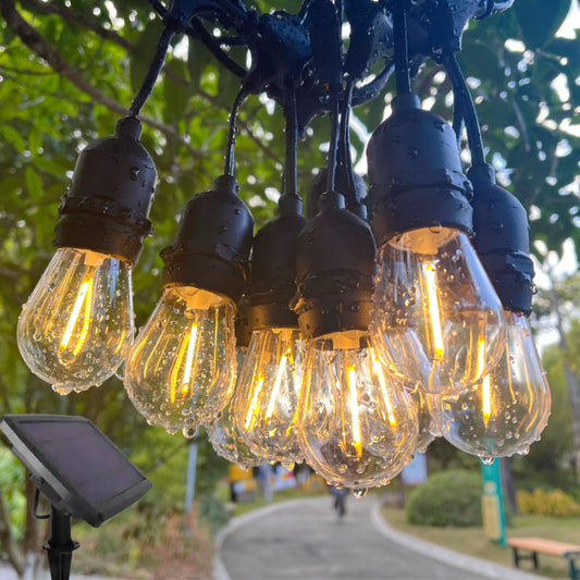 15m Solar Festoon Lights