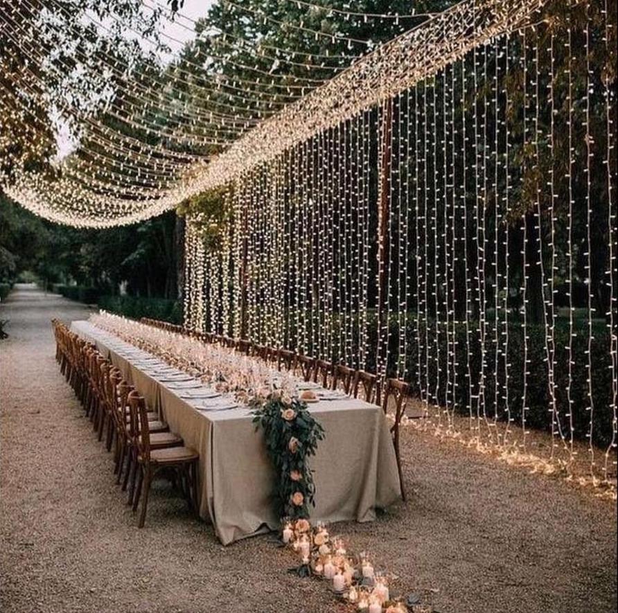 12mx3m Curtain Fairy Lights