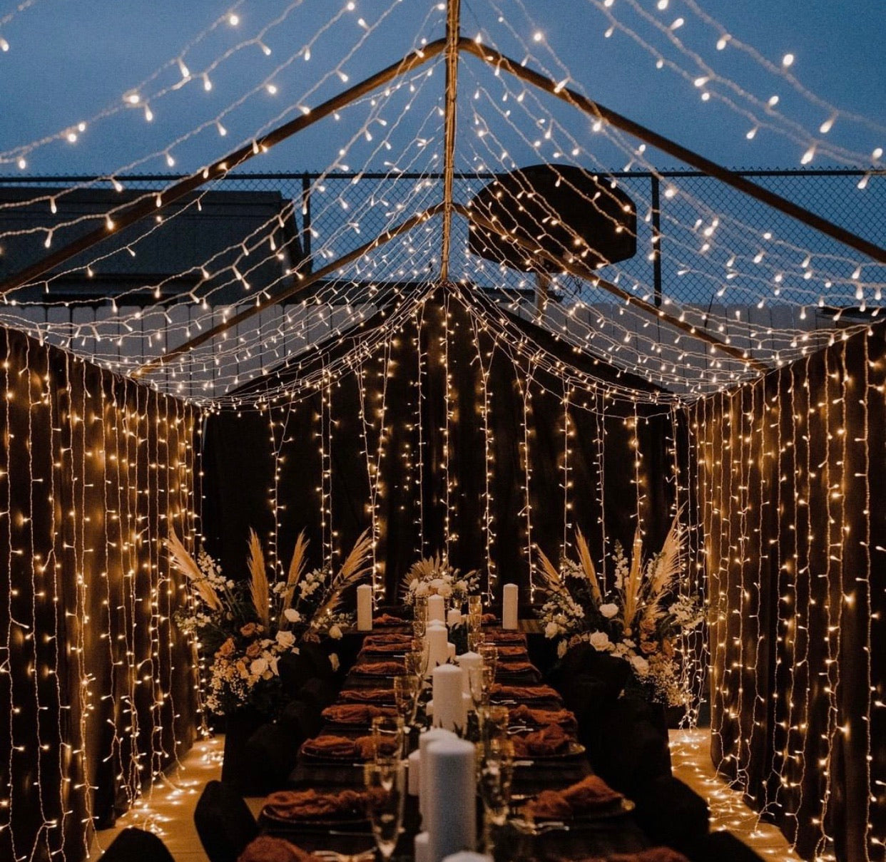 18mx3m Curtain Fairy Lights